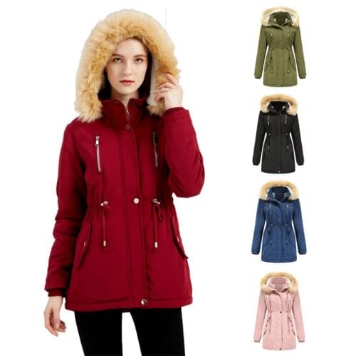 Women Winter Clothes Ladies Coats and Jackets Harajuku Jacket Elegant Fashion Plus Size Parkas Hoodies Long Sleeve Cotton Coat