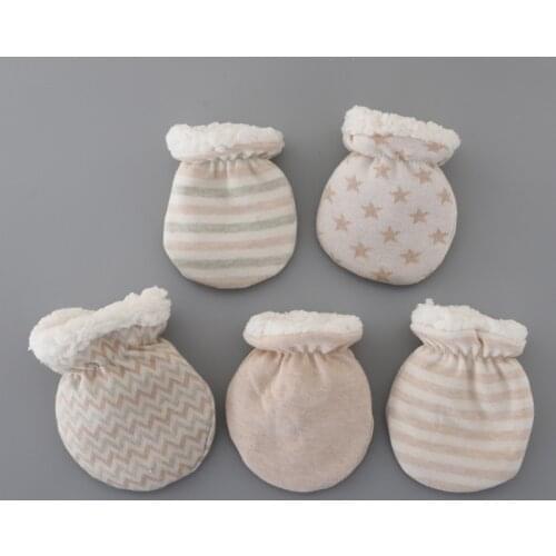 Winter Gloves Anti-grab Mittens Thicken Warm Fleece Glove Cute Boys Girls Hand Warmer For Newborn Baby Gift