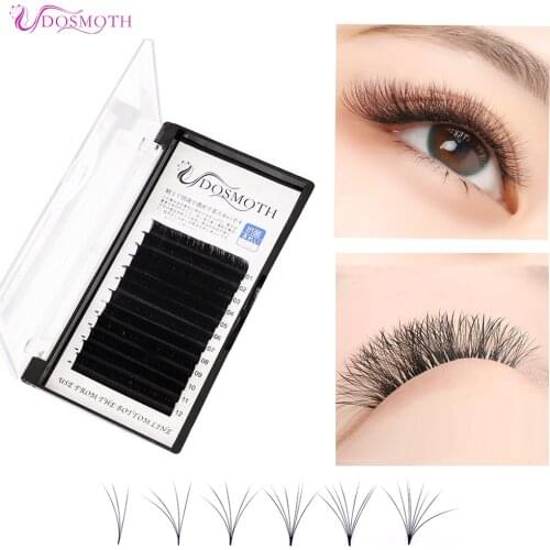 05D 07D fans eyelash extension 3D 4D 5D 6D Volume 1 Detik flower mata mink lashes