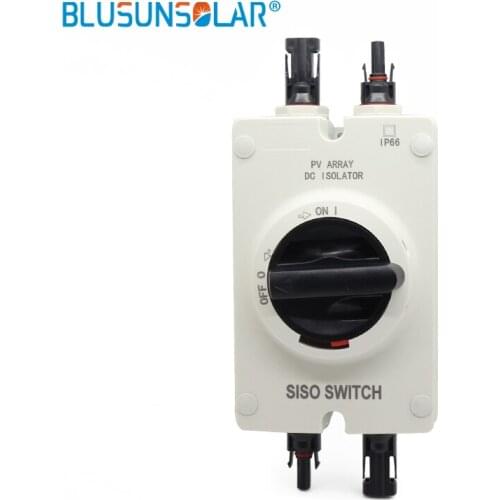 1 PCS/Lot hot selling high quality Solar Electrical DC Isolator Switch with 2 pairs SOLAR PV Connectors for Solar Power System