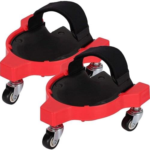 2pcs Rolling Knee Protection Pad with Wheel Built In Foam Padded Laying Platform Universal Wheel Kneeling Pad Safety Accessories
