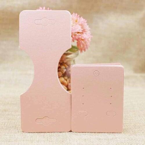 200pcs +200pcs earring cards/lot Hotsale Style Beauty paper purple&pink blank jewelry display card hair ornaments bracelet card