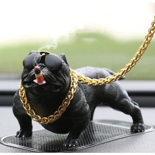 2021 Net Red Dog car interior decorative ornaments simulation model car supplies bully Dog