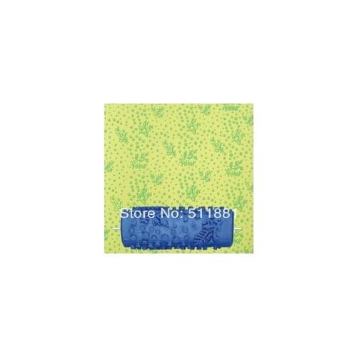 5'' Drum insolubility tools FREE shipping 125mm liquid wallpaper decorative pattern print roller two-color liquid wallpaper