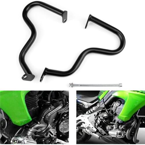 Artudadtech Engine Guard Crash Bar Guard Protection For Kawasaki ER-6N ER6N 2012 2013 2014 2015 Black