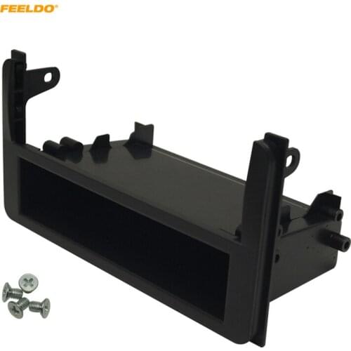 FEELDO Car Radio Refitting Fascia For TOYOTA Brackets with Built-in Pocket Dash Installation Mounting Trim Fascia Kit #FD-4911