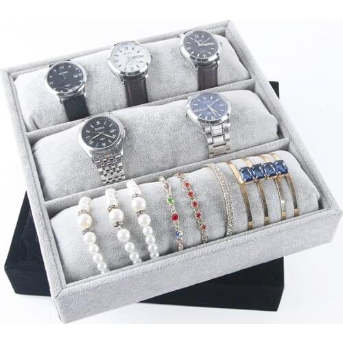 Velvet Pillow Holder Bracelet Bangle Watch Display Chain Jewelry Display Ankle Holder Stand Organizer Superior Leatherette