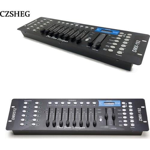 Free Shipping New 192 DMX Controller DJ Equipment DMX 512 Console Stage Lighting for LED Par Moving Head Spotlights DJ Controlle