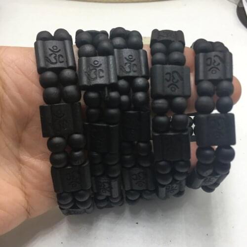 Free Shipping!!7pcs/lot yoga design wooden beads Bracelets can mixed 3 colors