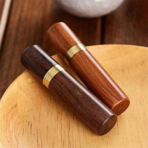 DIY Sewing Needles Holder Storage Tube Wooden Box Hand Sewing Needles Case Leather Knitting Embroidery Mending Needles Container