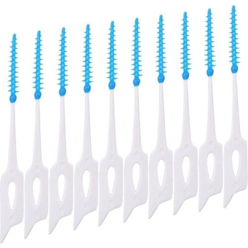 40pcs Interdental Toothbrushes Oral Cleaning Care Interdental Toothbrush Toothpick Replacement Tool