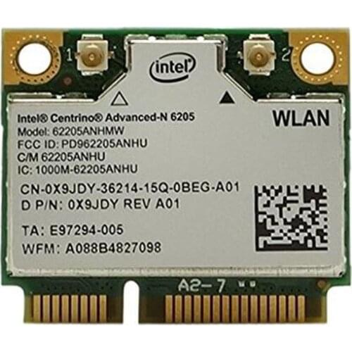 Int WiFi Link 6205 Centrino Advanced-N 6205ANHMW For Latitude E6430 Series ,D P/N: X9JDY