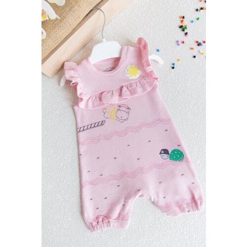 Frilly Suspenders Female Baby Jumpsuit Babys Overalls