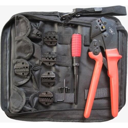 7 in 1 hand tool set crimping tool kits terminal crimping pliers with screwdriver 5pcs crimping jaws dies AP-K30J-4