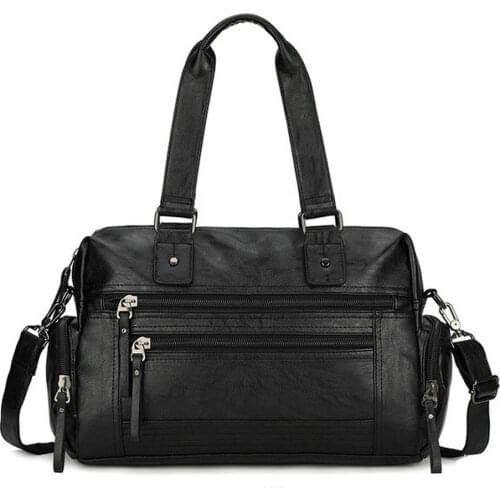New leather mens handbags casual business mens briefcase youth shoulder bag diagonal bag B698
