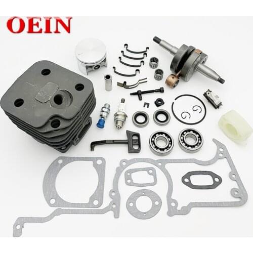 50mm & 52mm Cylinder Piston Crankshaft Crank Bearing Oil Seal Kit For HUSQVARNA 268 272 272XP 272K Gas Chainsaw Parts