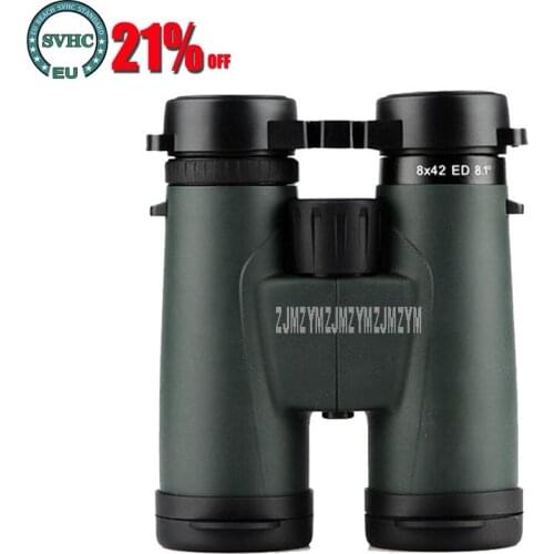 Portable 8X 42mm High Magnification HD Professional Zoom Powerful BAK4 Prism Optics Lens Long Range Binocular Telescope 8X42ED