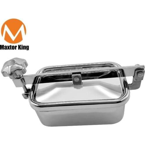 MK 230x330mm Rectangular Manhole Cover, SS304 Stainless Steel Tank Manway