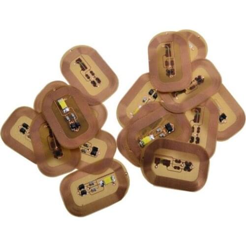 Q0KD Women NFC Nail Art Tips Stickers DIY Phone LED Light Flash Party Decor Nail Tips