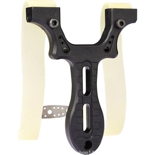 2021 new fast pressing Slingshot Y-shaped non binding flat leather adult outdoor competitive high precision catapult
