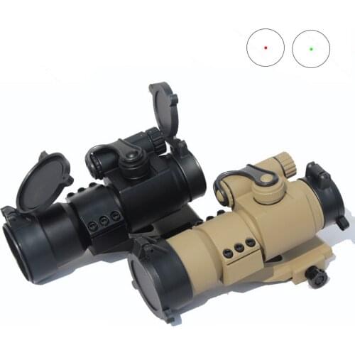 M2 Tactical Red Dot Sight Collimator 32mm Reflex Scope Hunting Sighting Telescope for 20mm Picatinny Rail Mount Black