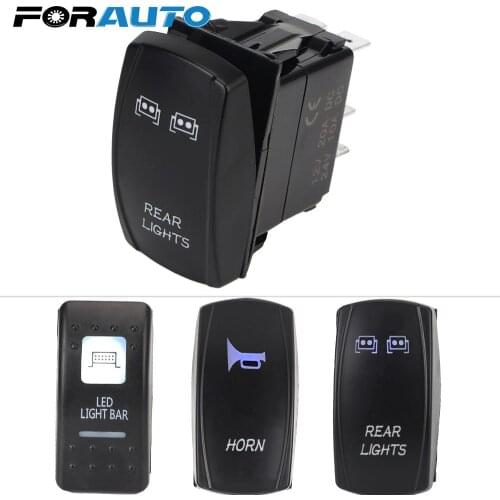 UTV For Polaris DC12-24V For Can Am Maverick Commander Rocker Switch Illuminated LED WINCH Rear Front lights Horn Led light Bar