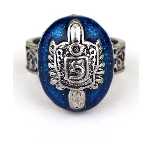 Vintage Vampire Diaries Rings Salvatore Stefan 's Finger Family Crest Ring Lapis Lazuli Ellipse Ring