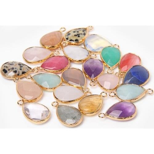 10pcs/lot Natural Amethysts Quartz Pendant