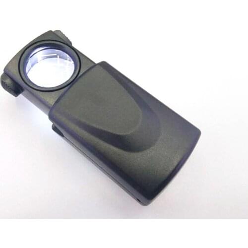 30X Pull Jewelry Magnifier Magnifying Glass Portable Loupe Tool Optical Glass Lens Loupe Magnifier with LED Light