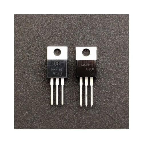 45H11G D44H11G Inline PNP Transistor TO220 D45H11 D44H11 TO252 MJD44H11G MJD45H11G 10 Piece /1 Lots cischy