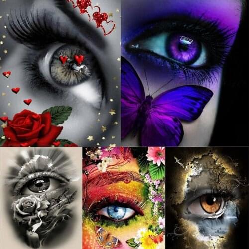 Diamond Painting Diamond embroidery 5d diy full square beautiful rose eyes Diamond mosaic diamond paint DIY daimond painting