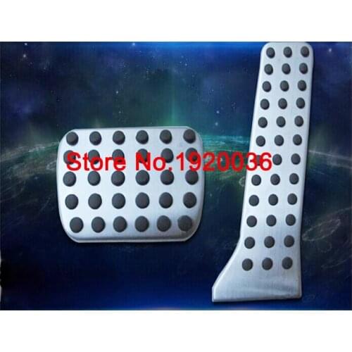 Car styling No Drill Plate Non Slip Fuel Gas Brake Pedal Cover AT for Mazda3 Mazda 6 2014 2015 CX-5