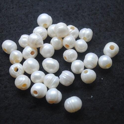 20PCS Nature Freshwater Pearl Loose Beads Accessories DIY Findings Size 9-10MM Hot Sells Jewelry Finding Big HOle 3.0MM