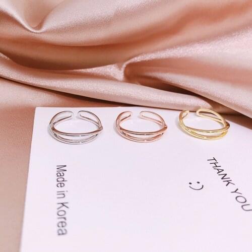Whole Real 925 Sterling Silver Exquisite Jewelry Openable Hollow Rings Shaped Like Big Mouth Charming Shiny Intersect Ring Women