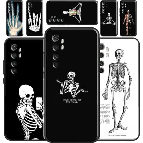 Skeleton Art Case For POCO M3 Pro F3 POCO X3 Pro Cover For Xiaomi Mi 11 Ultra 9T 10T Pro Note 10 Lite