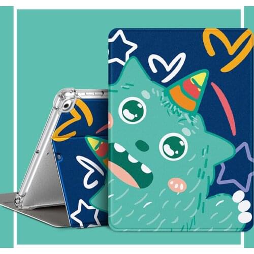 Cute Cartoon For iPad Pro 11 10.2 10.5 9.7 Tablet Case PU Learther For ipad 7th Generation Case ipad Mini 5 4 3 2 1 Air 2 Cases