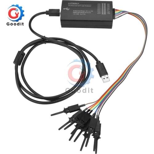 Virtual Oscilloscope Logic Analyzer LHT00SU1 Multi-function Signal Generator I2C SPI CAN Uart with Clamp Line and USB Connector