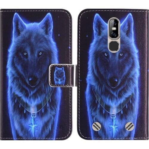 TienJueShi Fashion Funny Design Protect Leather Cover Case For Homtom ZOJI Z11 5.99 inch Shell Wallet Etui Skin