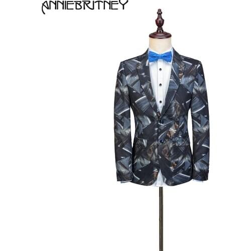 2018 Latest Coat Pant Designs Black Floral Men Suit Pattern Slim Fit Party Satge Style Blazer Show Prom Tuxedo 2 Piece Terno 2