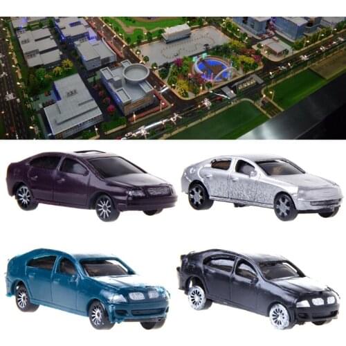 New 10x 1:100 Painted Model Cars Building Layout HO Scale Model Building Toy