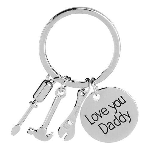 New Men New Alloy Wafer Pendant Key Holder Bag Charm Accessories Hot Women Best Fathers Day gift Jewelry K2168