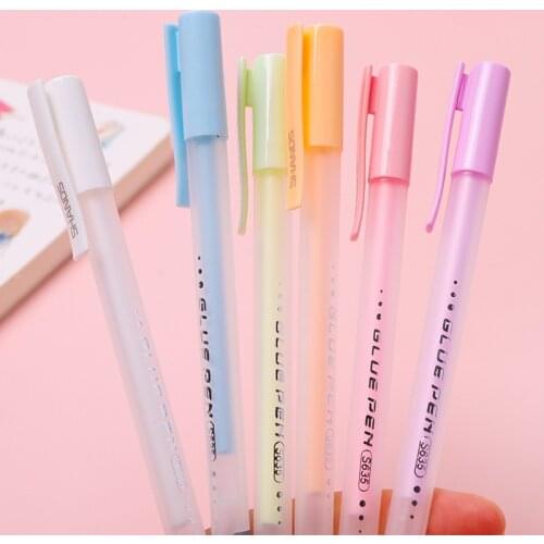 SHANDS 1Pcs Solid Glue Stick Pen Macaron Color Quick Dry High Viscosity Creative Dispensing caneta Portable DIY Stationery Tools