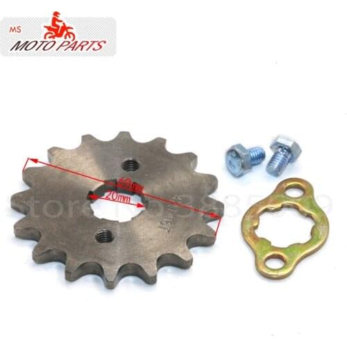 420 16 T Tooth 20mm ID Front Engine Sprocket for GPX Orion SSR SDG Dirt Pit Bike ATV Quad Motor Moped Buggy Scooter Motorcycle