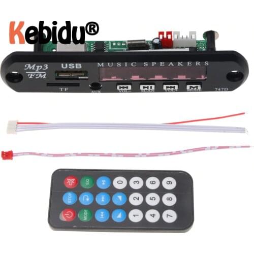 5V 12V MP3 Module MP3 Decoder Board Remote Module AUX 3.5 Mm TF FM Radio Audio MP3 Player USB For Car Remote Music Speaker