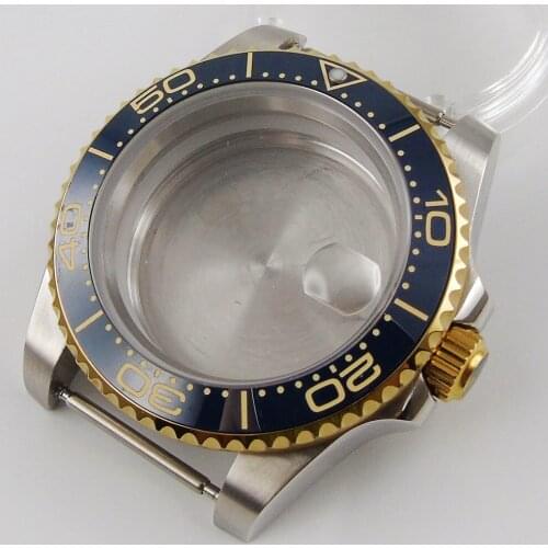 Fit NH35A NH36A ETA 2836 Miyota 8215 MOVEMENT 40mm Accessories Parts Sapphire Glass Ceramic Bezel Watch Case