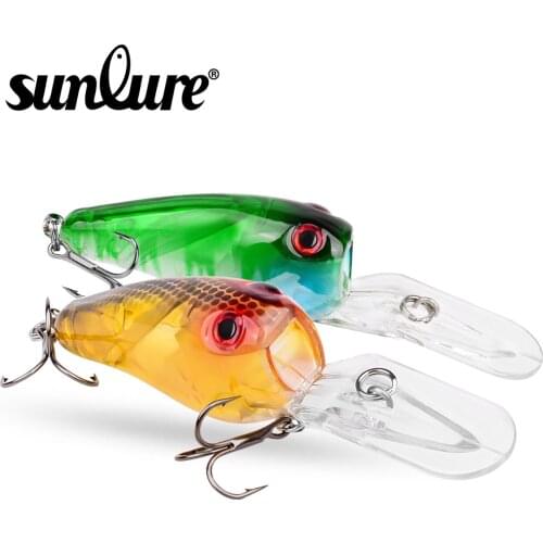 1PC New Design Bassbait 6 Colors Fishing Lures 9.5cm-3.74"/11.5g-0.41oz Fishing Tackle with 6# BKB Hooks Fishing Crankbaits