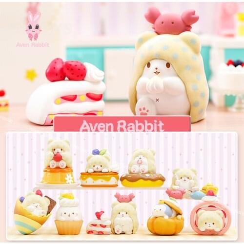 Woolen Blanket Bear Afternoon Tea Blind Box Toys for Girls Figure Action Caja Sorpresa Surprise Box Guess Bag Cute Birthday Gift