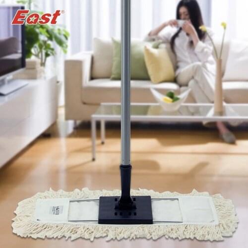 East Cleaning Tools Long Pole With Cotton Yarn Head Housekeeper Cleaning Home Floor Dust Mop White ES1506