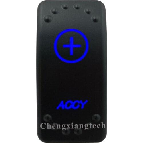 Blue Led Lasor Engraving Accy Rocker Switch 5 Pin on off 12v 24v SPST for Car Boat Truck