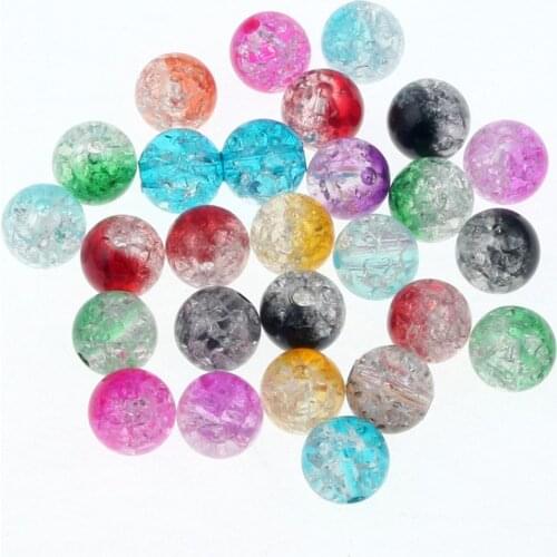 50-100Pcs 8-10mm Mixed Colorful Acrylic Beads Jewelry Making Loose Spacer Beads Bracelet Necklace Charm Jewelry Finding Hole 2mm